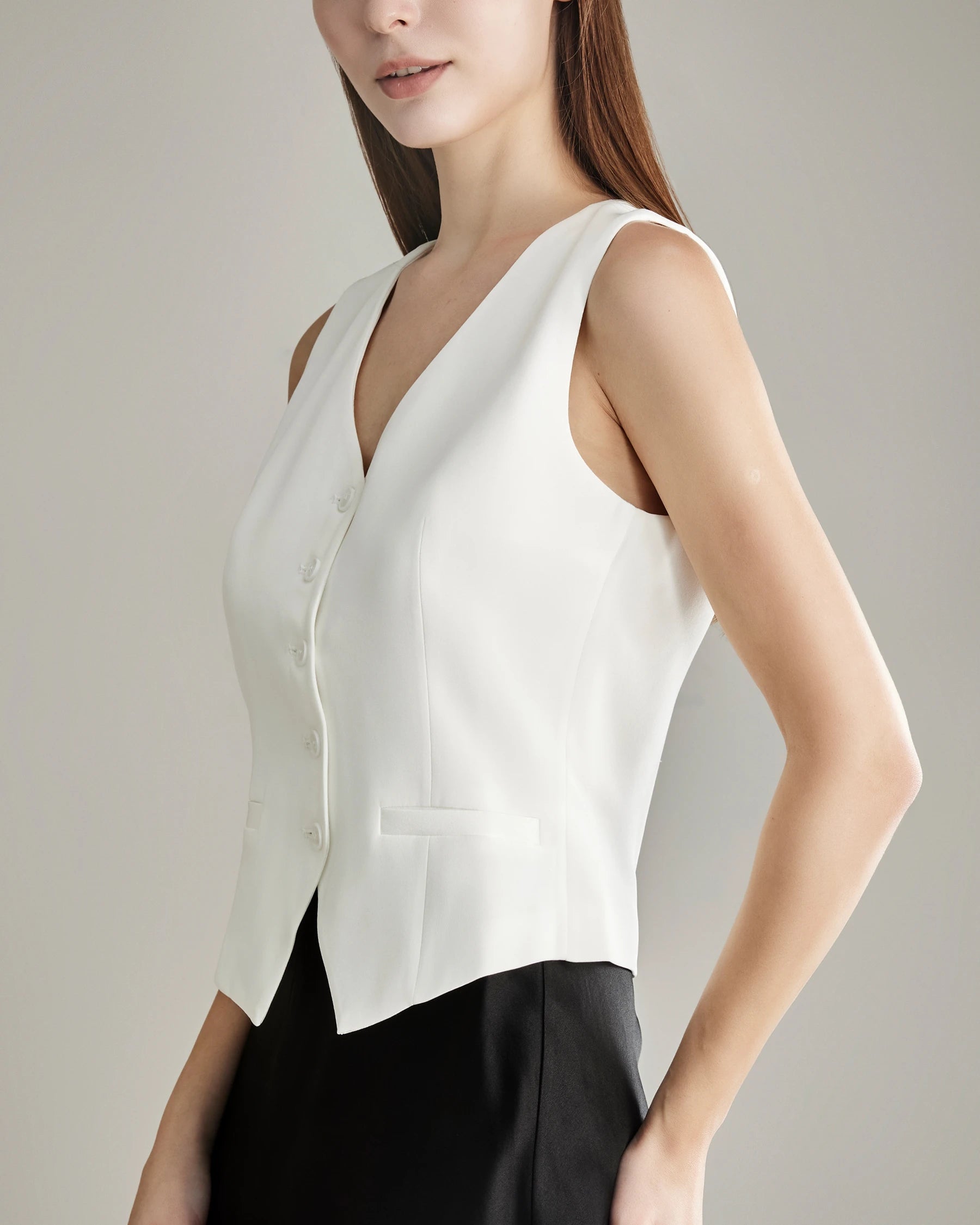 Women's Silk Suit Vest