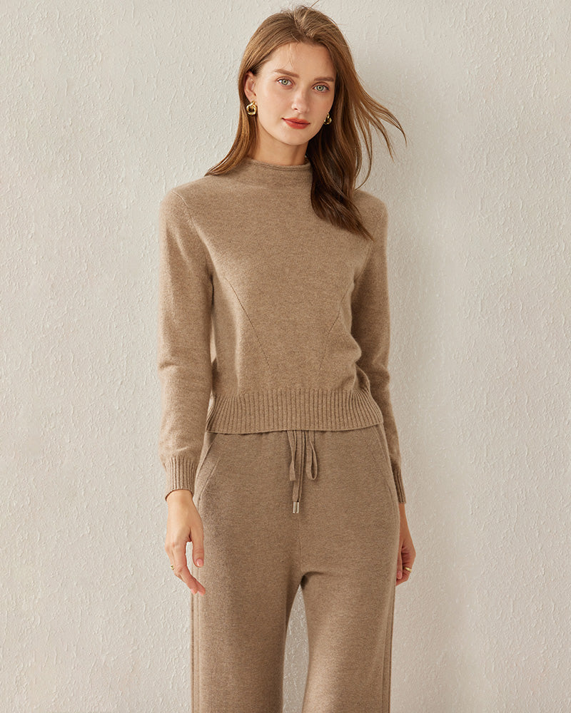 Women's Cashmere Mock Neck Sweater