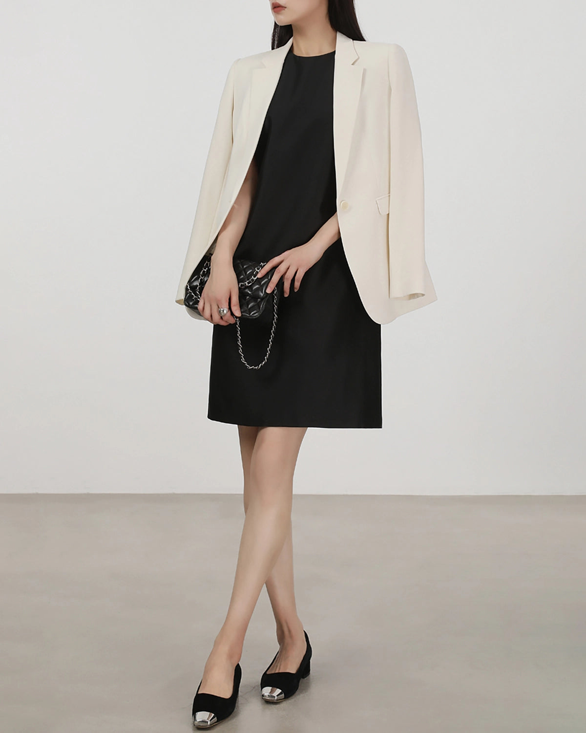 40 Momme Sleeveless Silk Straight Dress