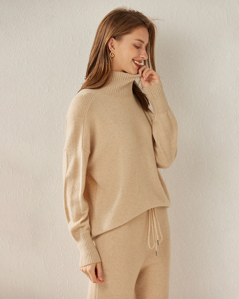 Turtleneck Oversized Cashmere Sweater