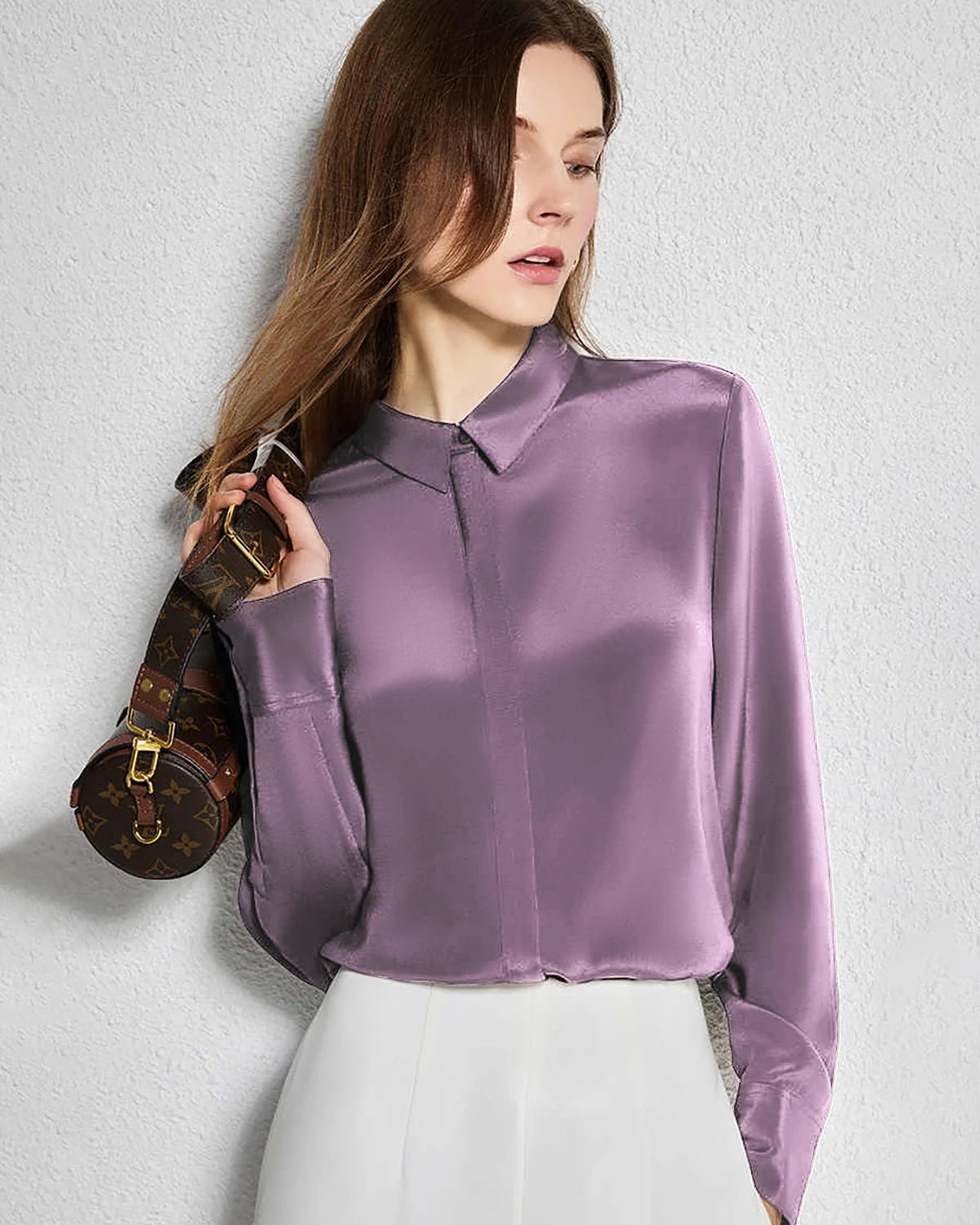 30 Momme Concealed Silk Shirt