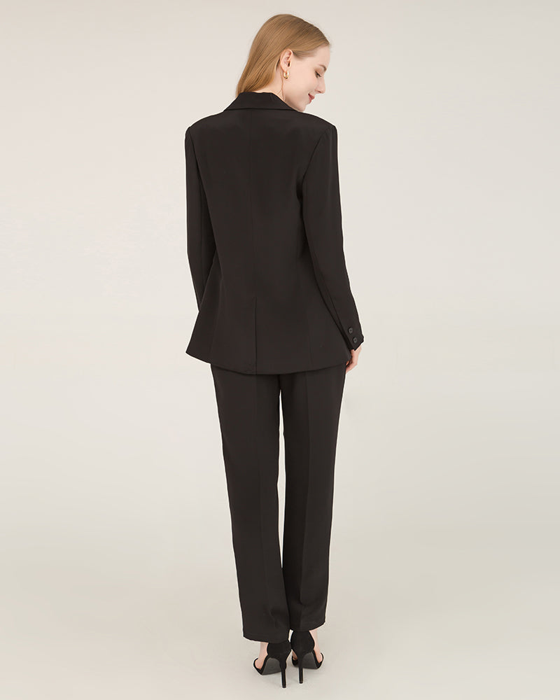 40 Momme Silk Peak Collar Blazer
