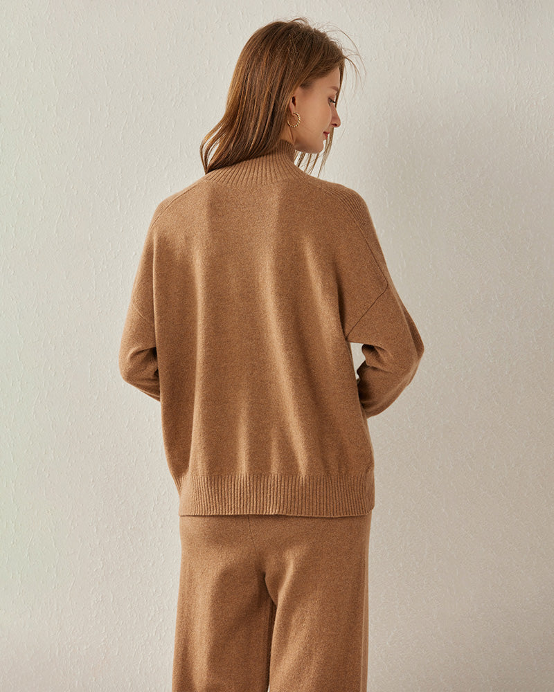 Turtleneck Oversized Cashmere Sweater