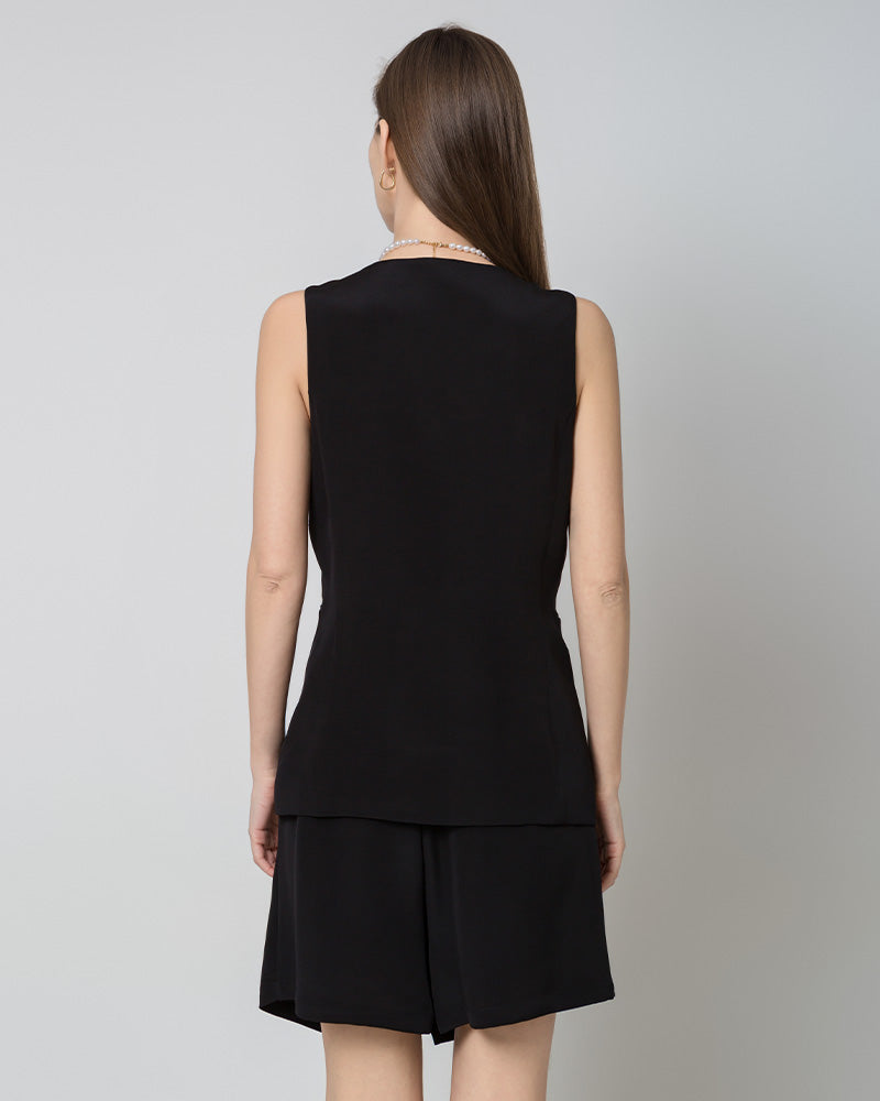 Sleeveless Ladies Silk Vest