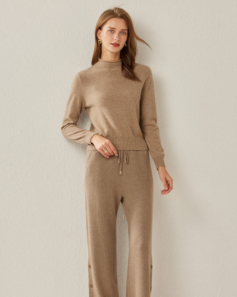 Women's Cashmere Mock Neck Sweater