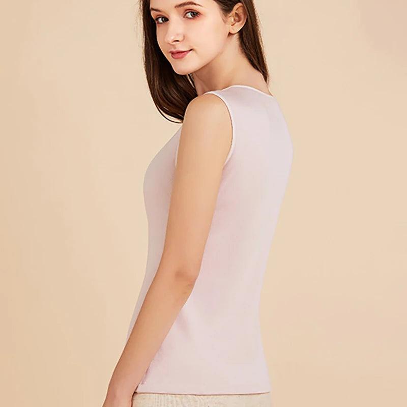 Women's Silk Velvet Thermal Vest