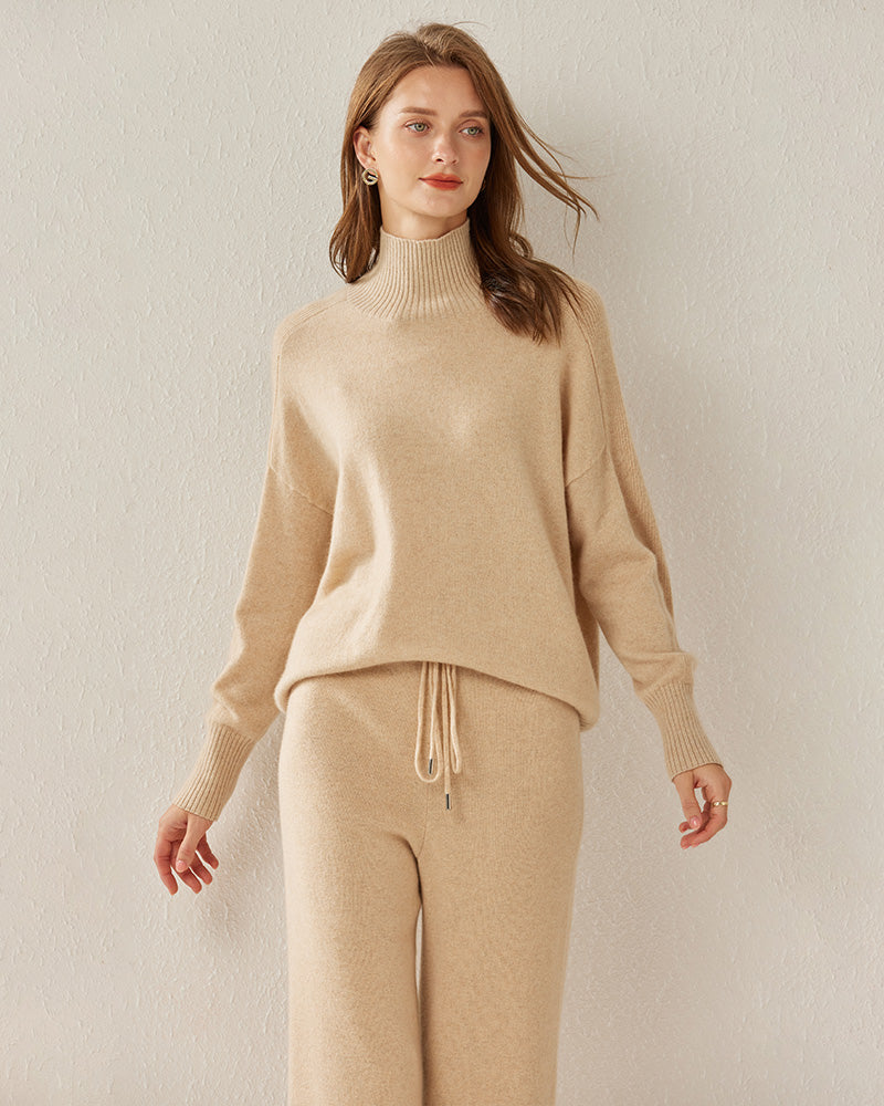 Turtleneck Oversized Cashmere Sweater