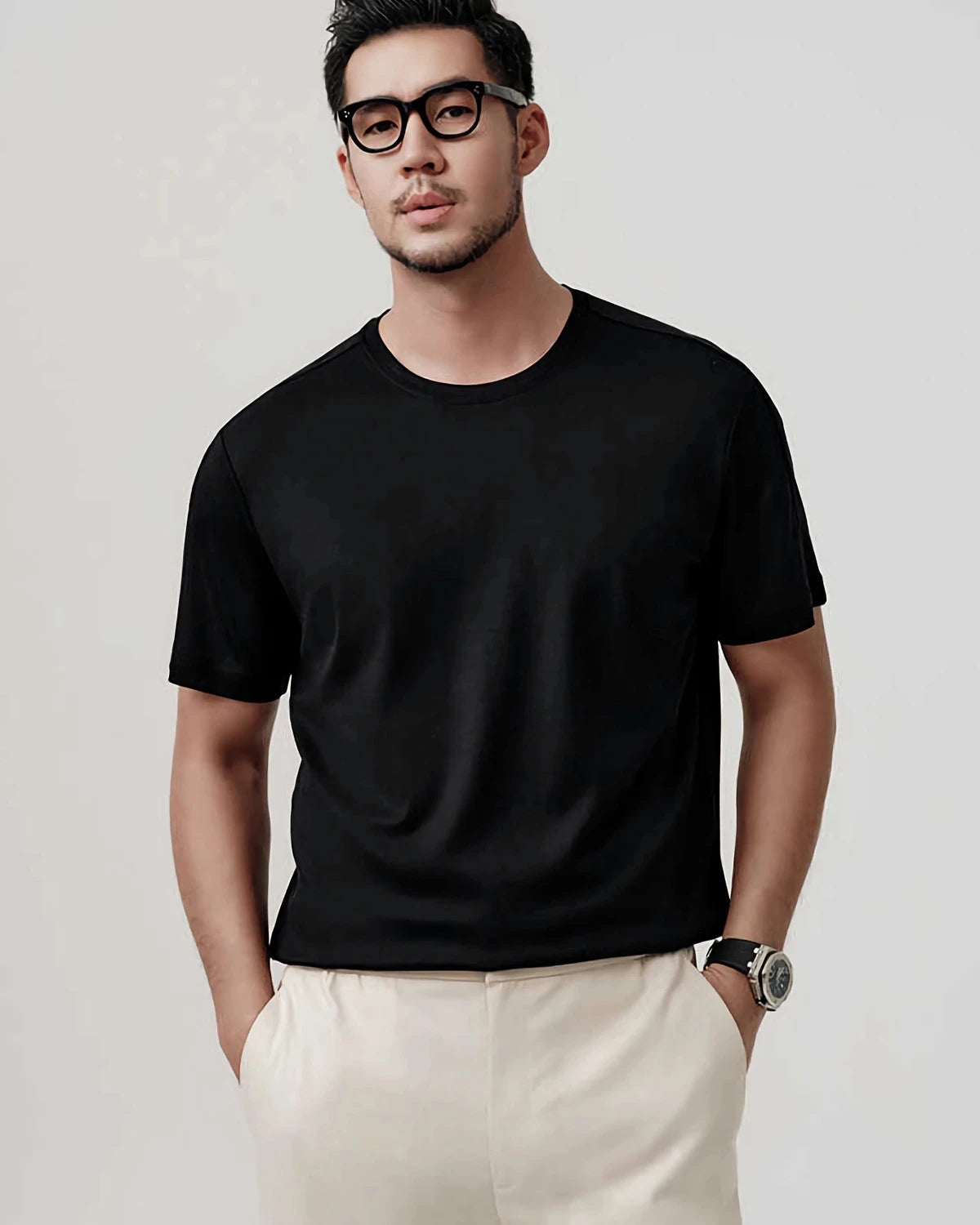 Men's Relaxed Fit Silk Jersey