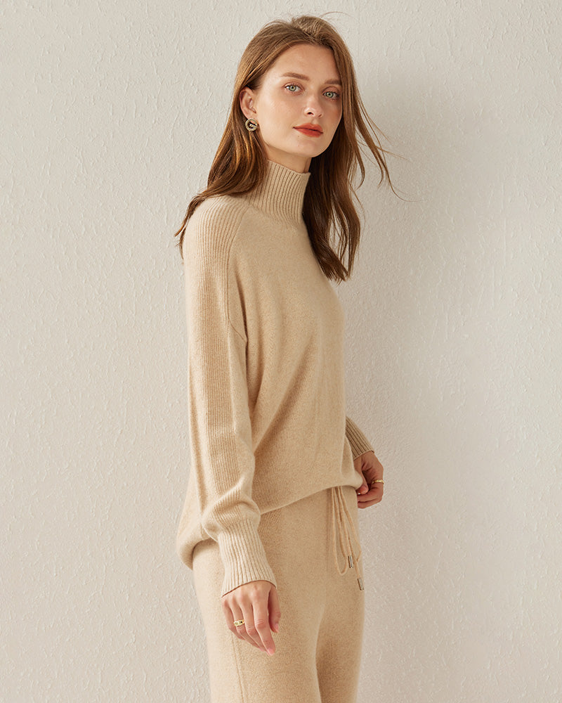 Turtleneck Oversized Cashmere Sweater