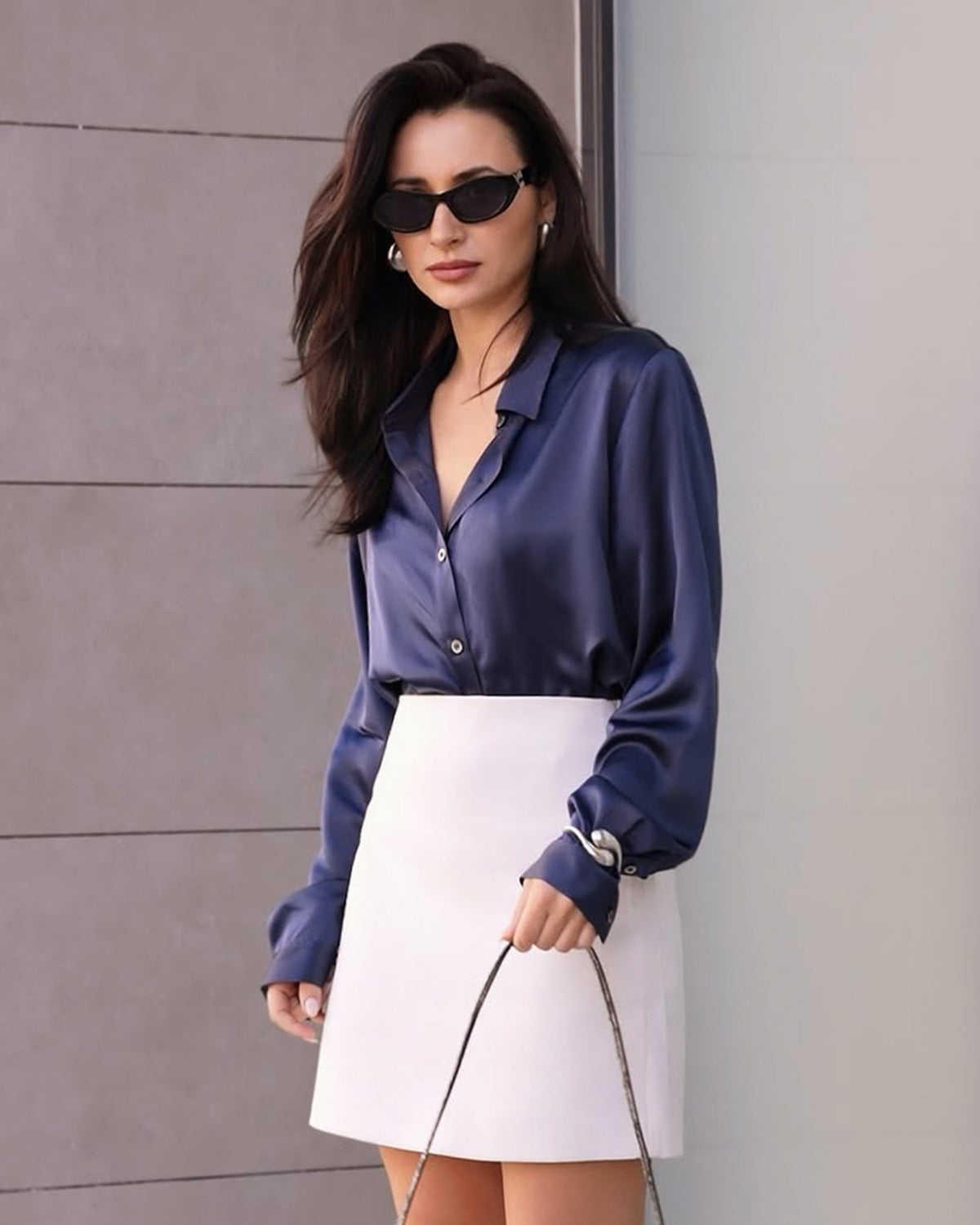 Women's Basic Silk Shirt